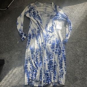 LuLaRoe Blue Tie Dye Sarah XS New With Tags